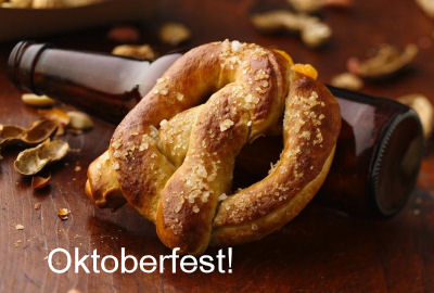 Beer Cheese Stuffed Pretzel for Oktoberfest.