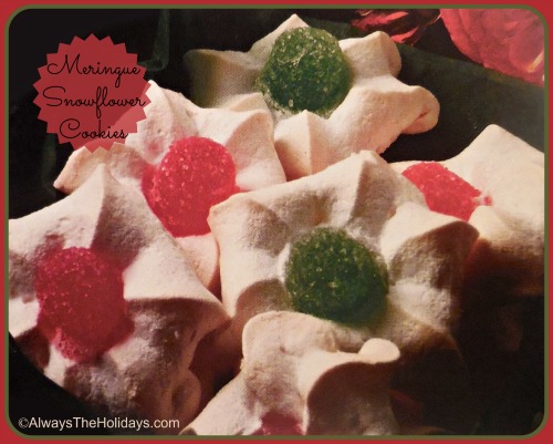 Meringue Snow Flower Cookies