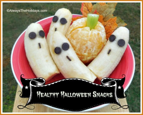 Banana Ghosts & Orange Pumpkins – A Healthy Halloween Snack