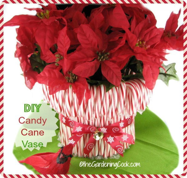 candy cane vase Candy cane vase