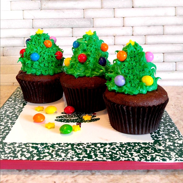 Christmas tree Cupcakes