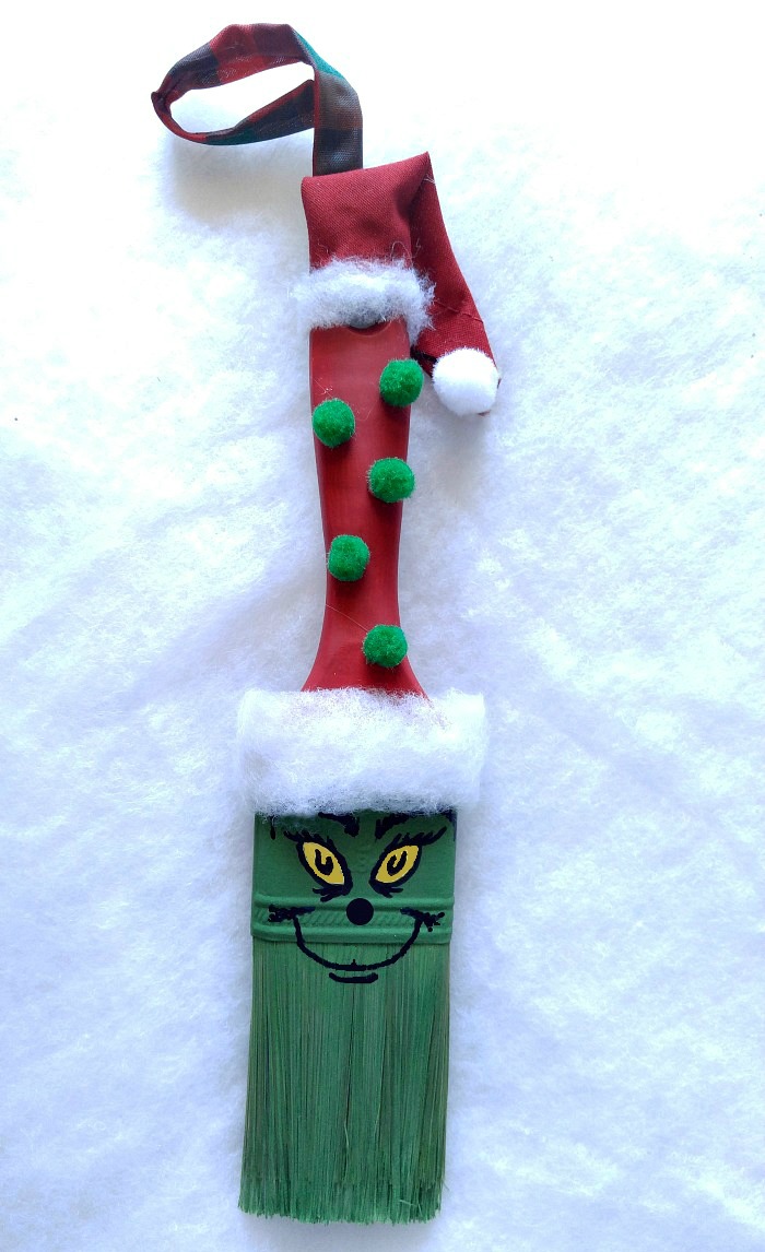 Grinch paintbrush ornament Grinch Paintbrush Ornament