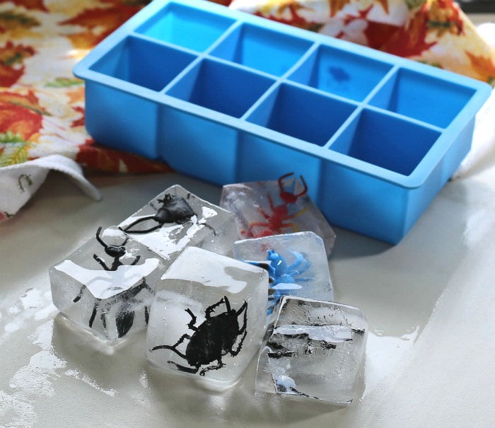 Taking out the ice cubes