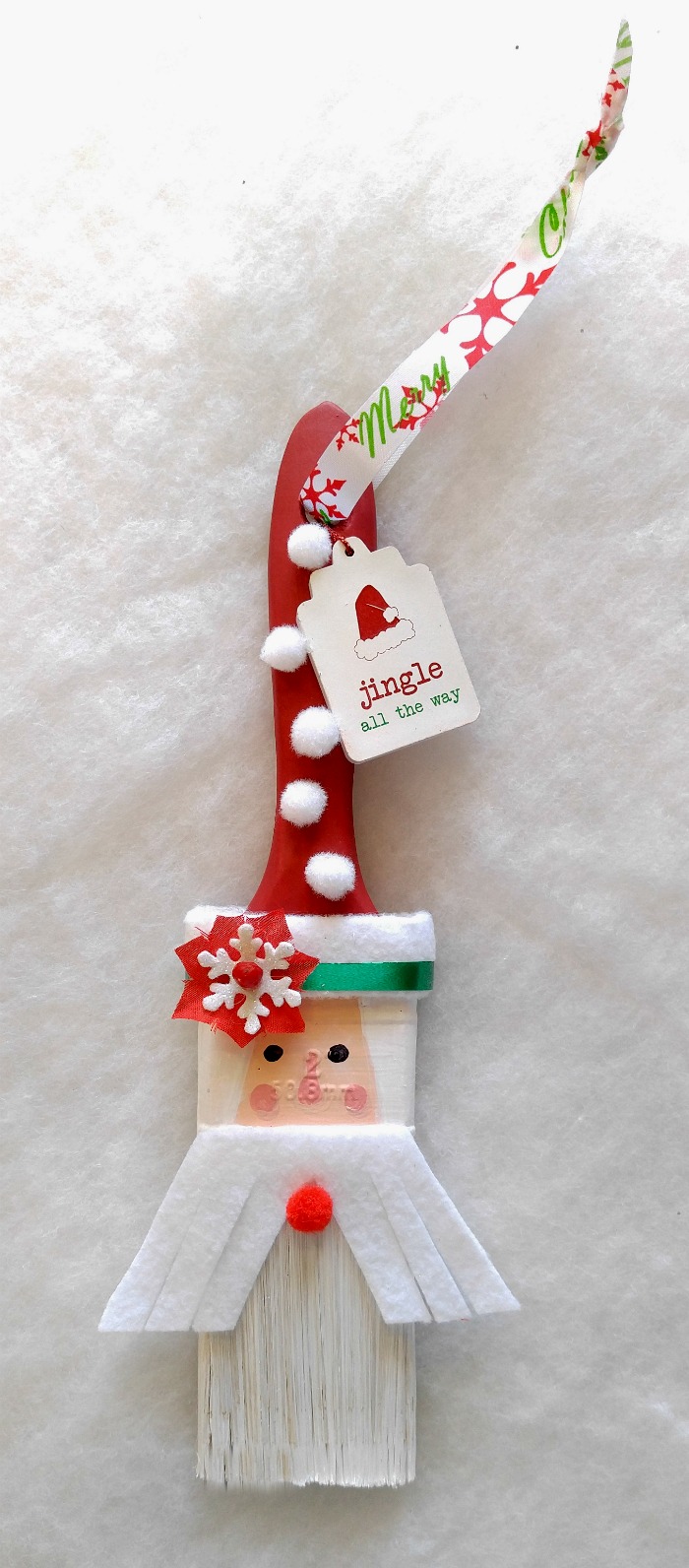 Santa Claus paintbrush ornament Santa Claus Paintbrush Ornament