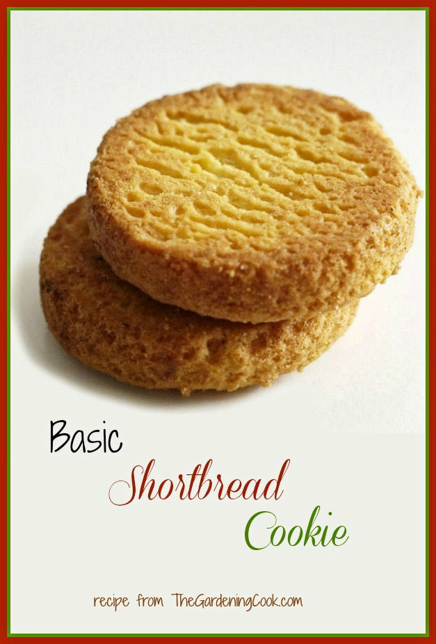 Basic shortbread cookie Shortbread cookie recipe made with brown sugar