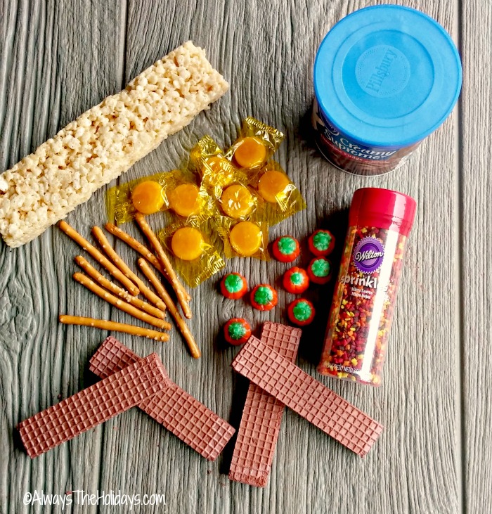 Supplies for the Thanksgiving train