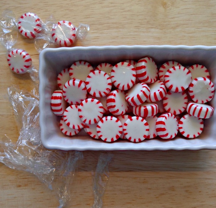 unwrapped peppermints Unwrap the peppermints