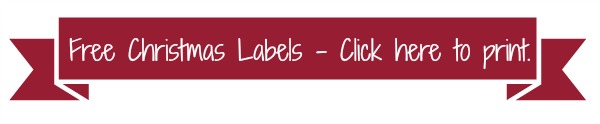 Free printable Christmas labels