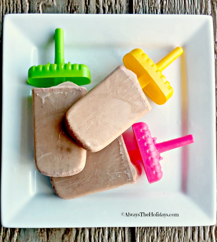 Paleo nutella pudding pops