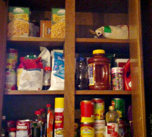 Leave a bit of food on your plate to have a stocked pantry for the whole year.
