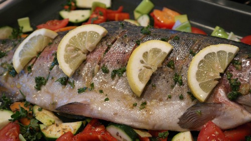 Whole fish is a Chinese new years good luck food