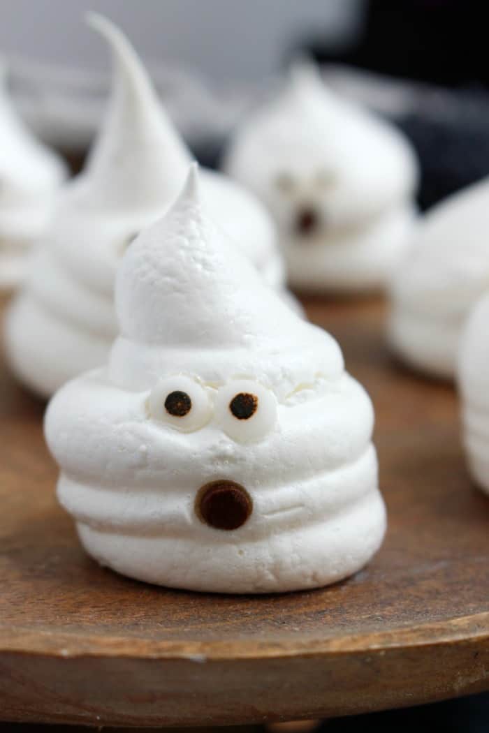 Ghost meringue cookies