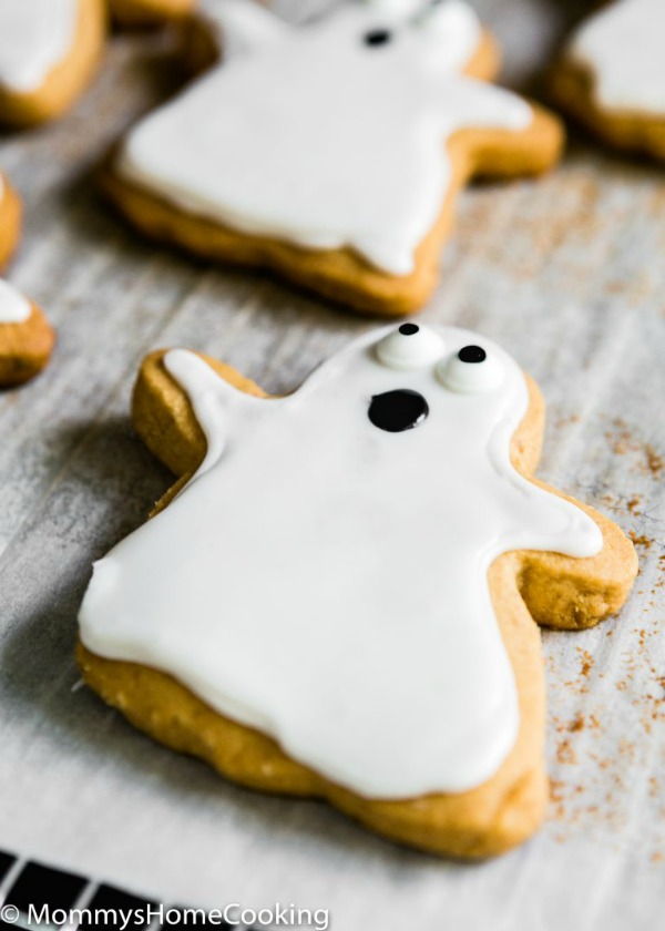 peawnut butter ghost cookies Eggless peanut butter ghost cookies