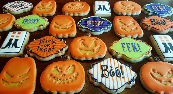 Decorated Halloween cookies Decorated Halloween Cookies