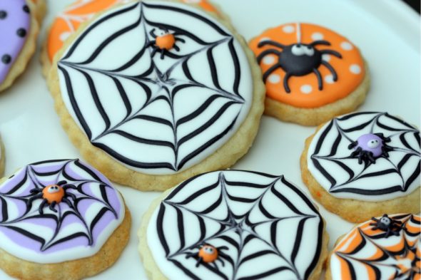 Spiderweb cookies