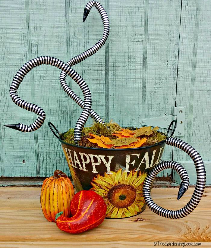 slithering snake basket scary Halloween snake basket
