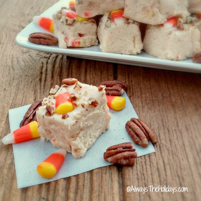 Candy Corn Pecan Fudge Recipe