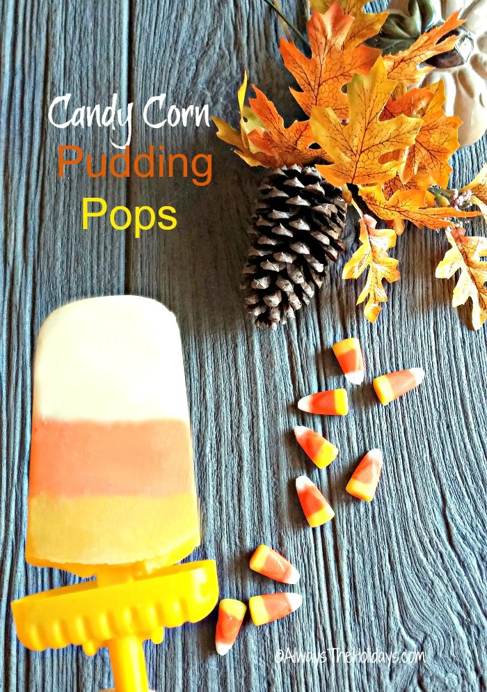 Your kids will loved the color of these candy corn pudding pops. They are easy to make and can even be done with sugar free pudding mixes.