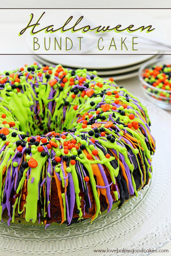Halloween bundt cake from lovebakesgoodcakes.com