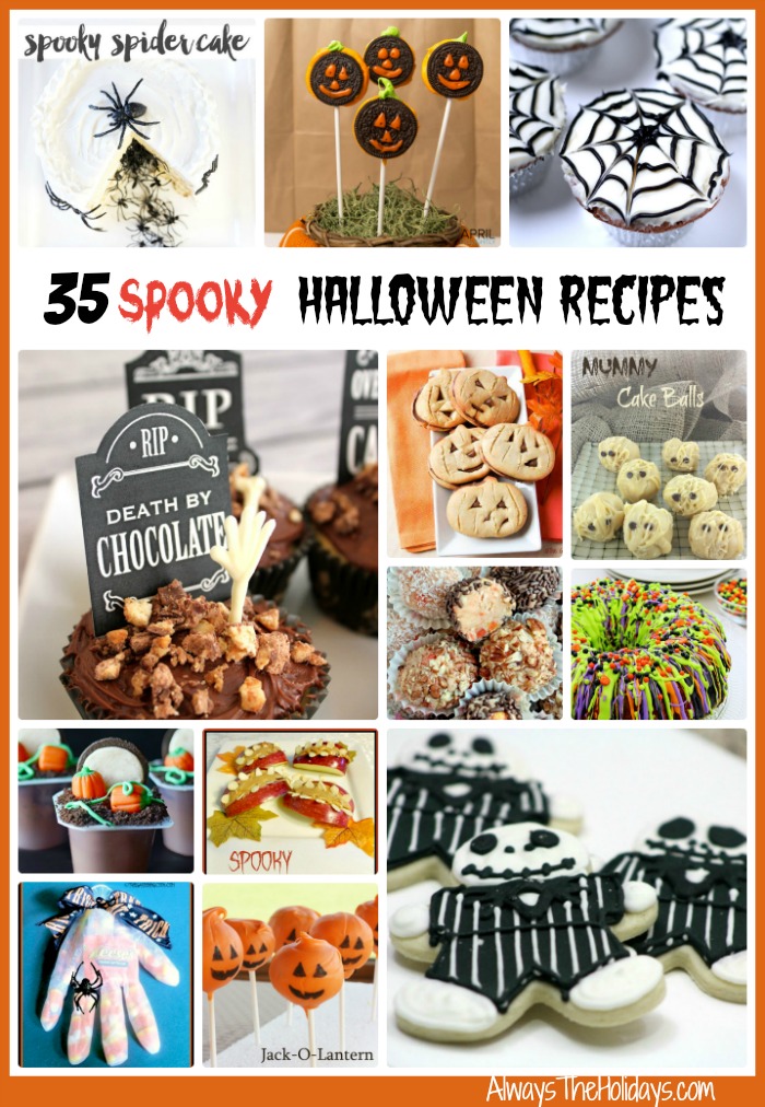35 of the most spooky and ghoulish recipes around. Delight both young and the young at heart in your house this holiday season.