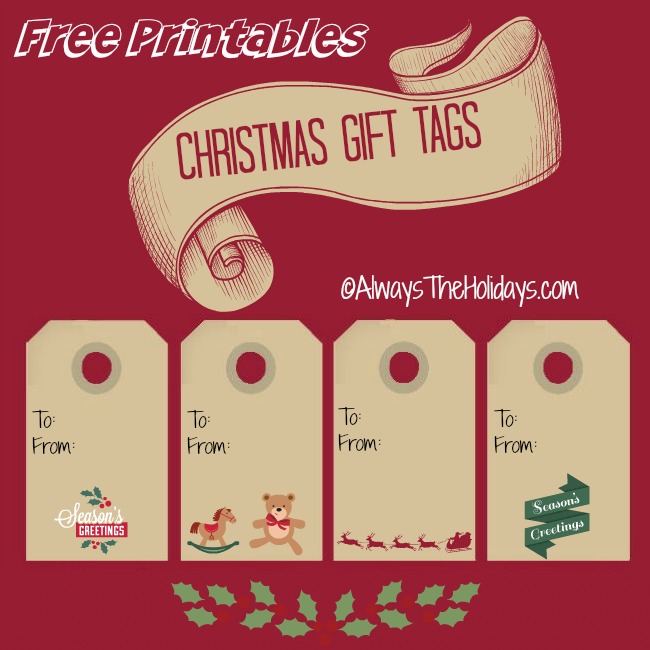 Christmas Labels – Print out These Christmas Gift Tags