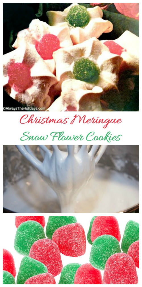Meringue cookie Snow Flower meringue cookie recipe