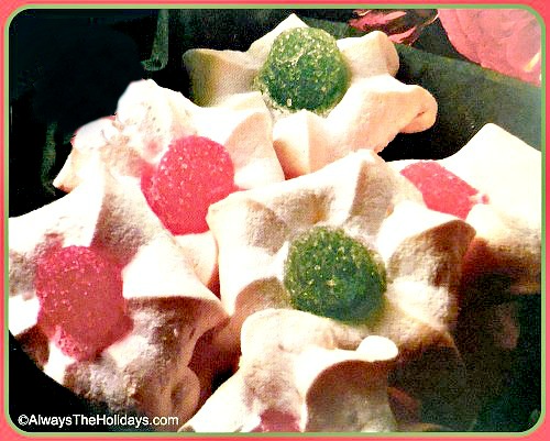 Christmas snow flower cookies