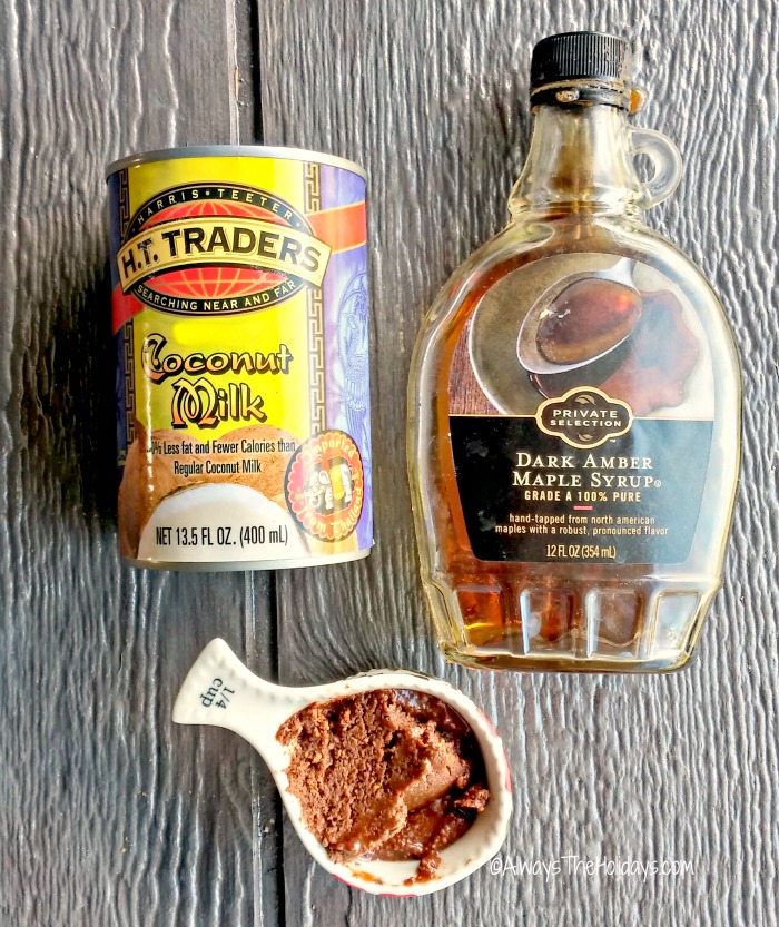 Ingredients for Paleo Nutella Pudding Pops