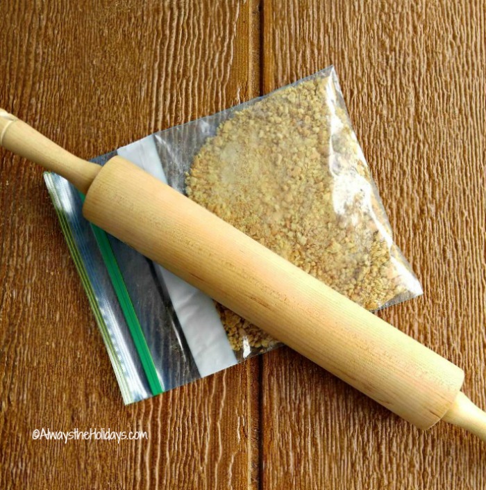 Crush your graham crackers