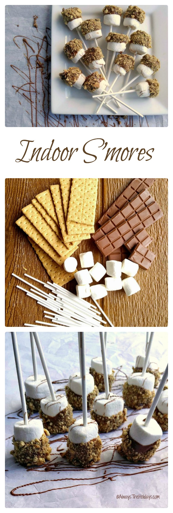 These indoor s'mores are the perfect rainy day snack for those days when you can't go camping. alwaystheholidays.com