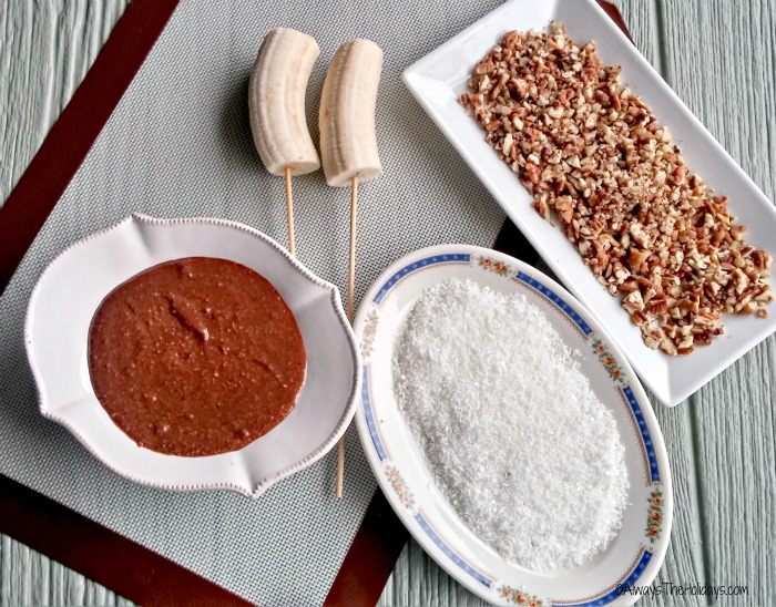 Banana pop dipping station