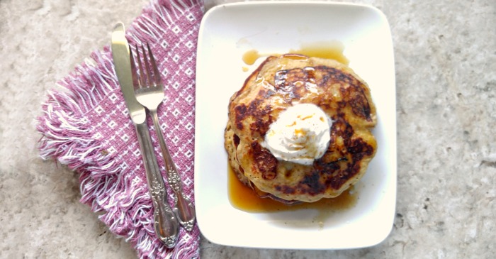 Banana pumpkin pancakes