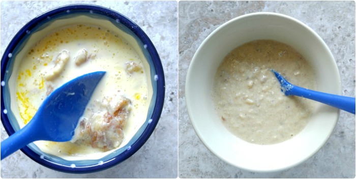 combine the wet ingredients and the dry