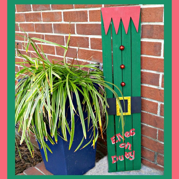 Elf Doorway Sign on Display