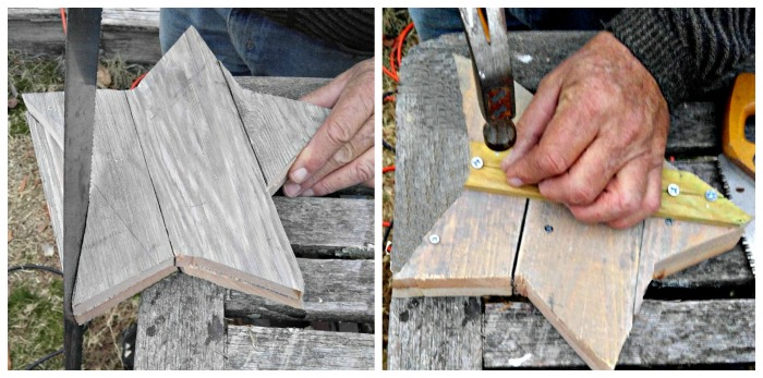 Making the star shape
