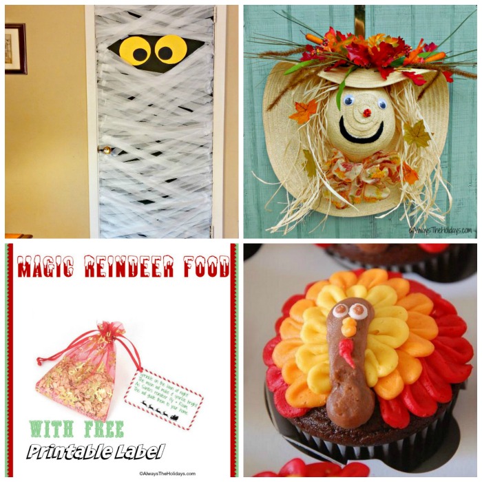 These 2016 Top Posts were the most visited roundups and projects on Always The Holidays last year. From a mummy doorway to a scarecrow door decoration, these were all a big hit with my readers