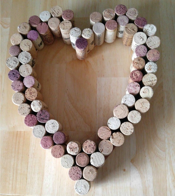 Cork covered heart