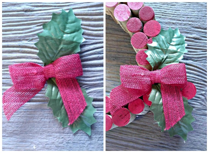 Attach the decorations on an angle