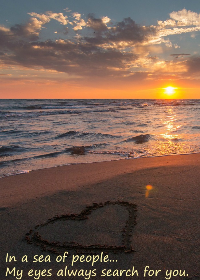 ocean with love quote Sea of people love quote