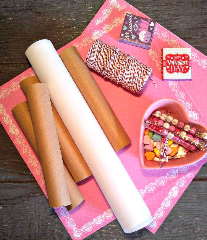 Supplies for the Valentine Party Poppers