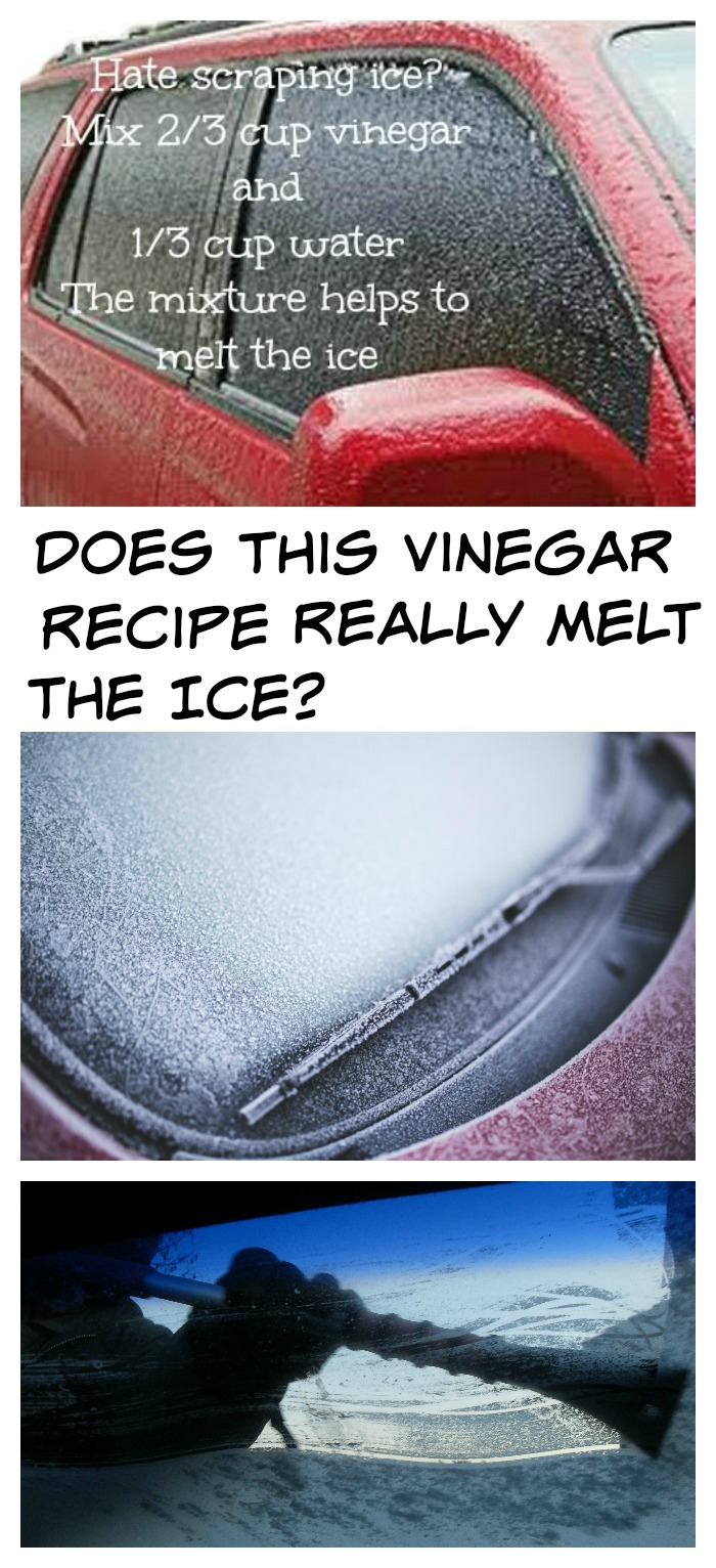 We've all seen this tip floating around Pinterest for a vinegar and water recipe that makes melting ice on a car windscreen really easy. Does it really work? Find out at alwaystheholidays.com