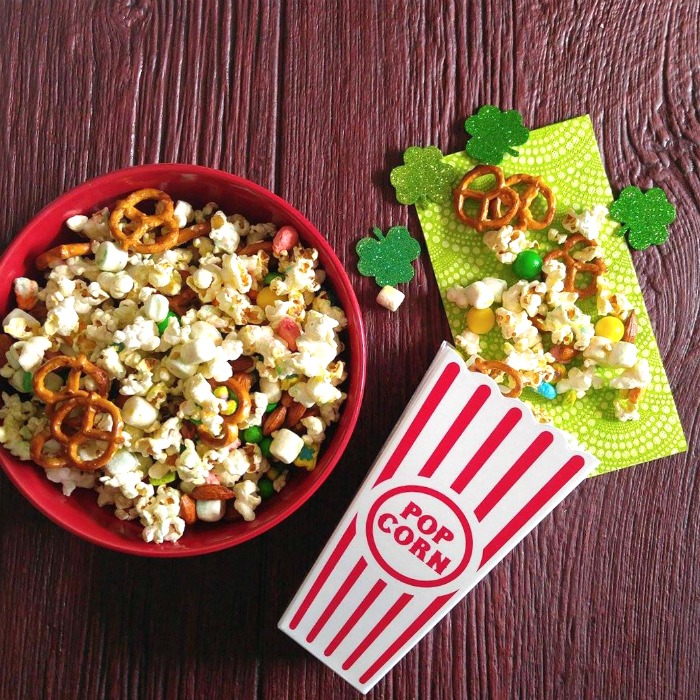 Serving Leprechaun snack mix