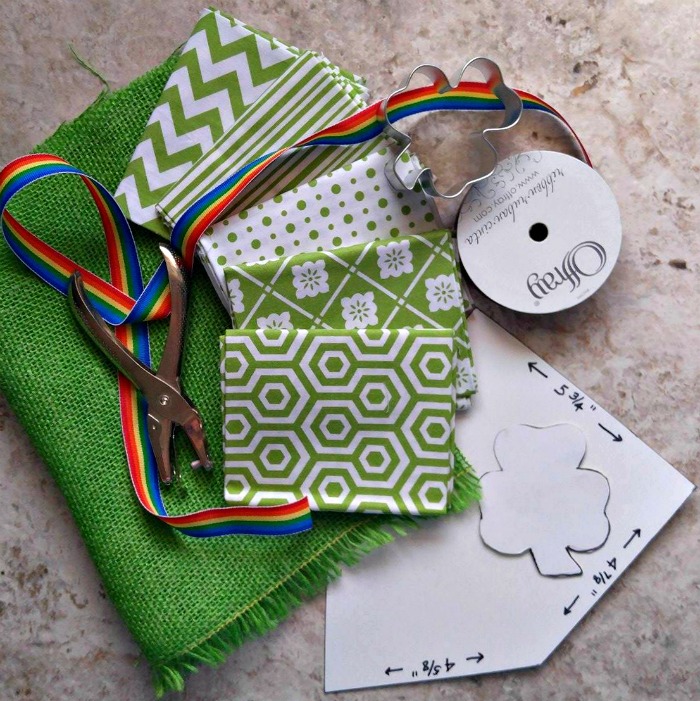 Materials for the St. Patrick's Day Banner