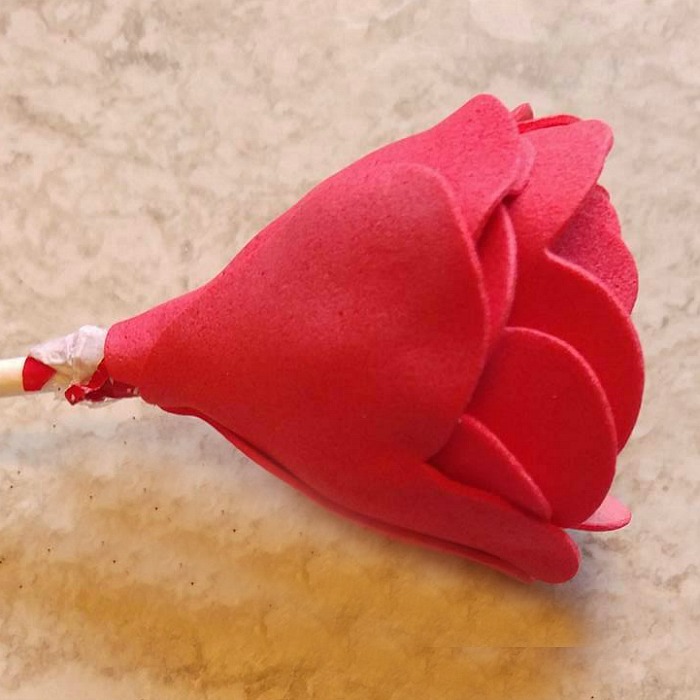rosebud flower Rosebud shaped Tootsie Pop Flower Valentine