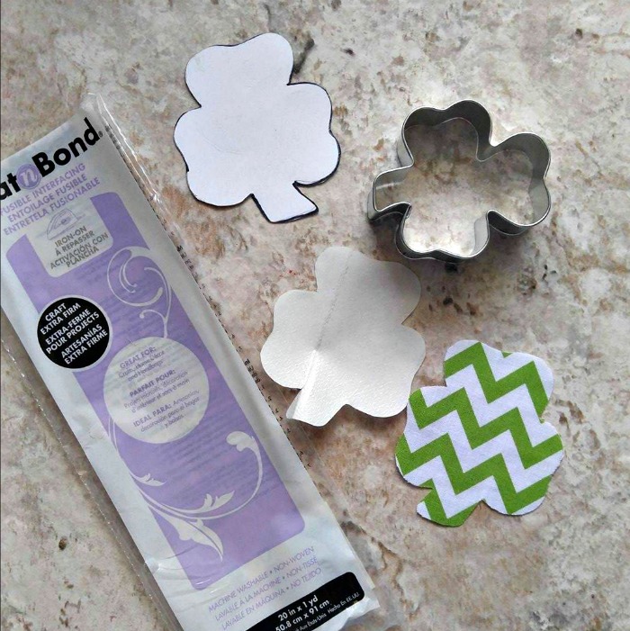 fusible bonding and shamrock shapes