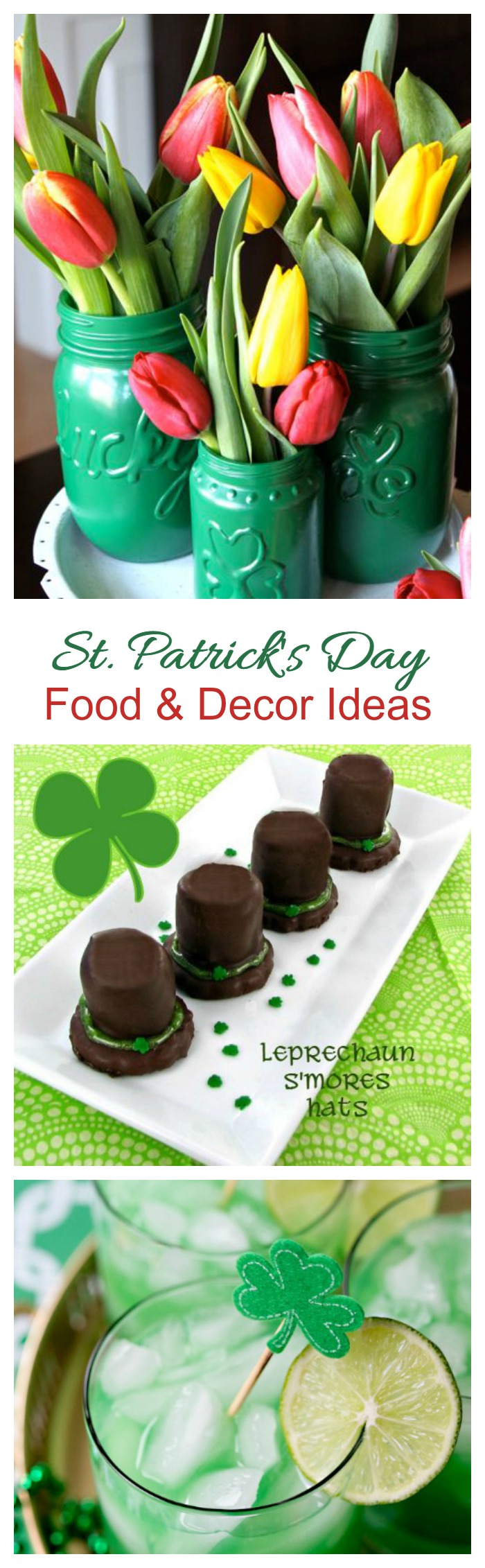 These 18 St. Patrick's Day fun food & decor projects will really set the mood for your St. Paddy's day gathering.