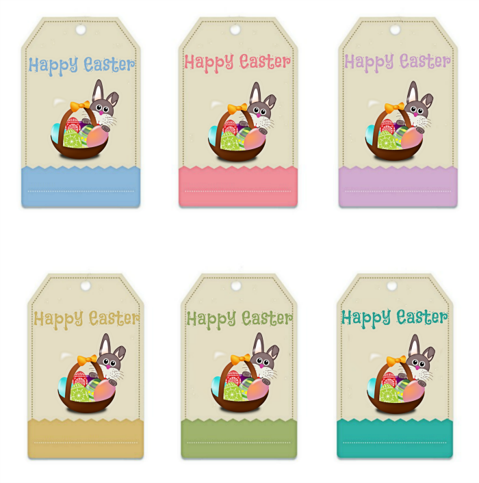 Easter Bunny Gift Bag Printable