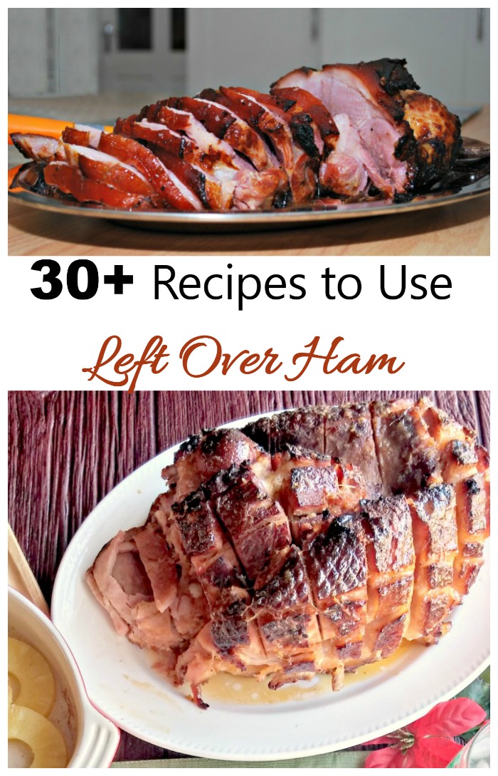 Baked ham These 30 Ham Recipes are the perfect way to use your holiday meat. From Soup to Appetizer and then to breakfast, I've got you covered!