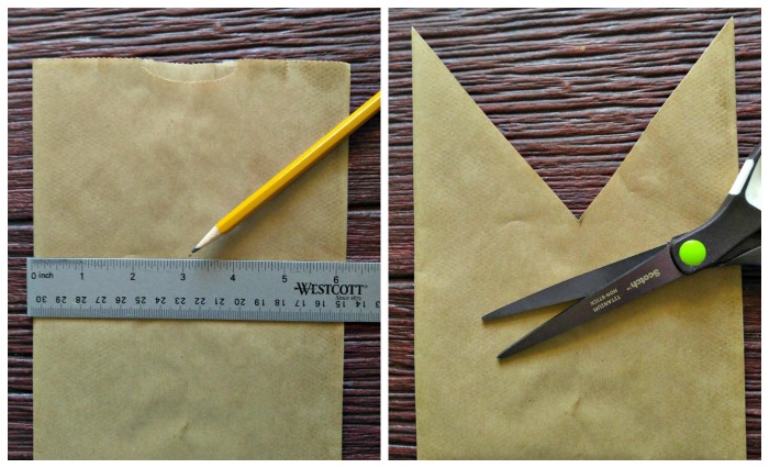 Measure and cut the bunny ears