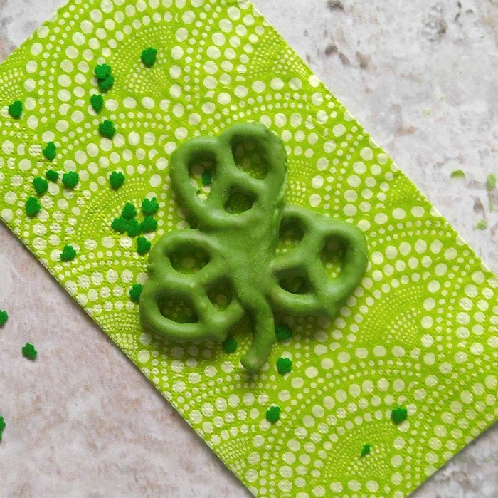 Shamrock pretzel